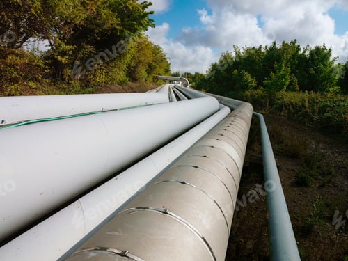 Preview: Pipeline system in rural landscape