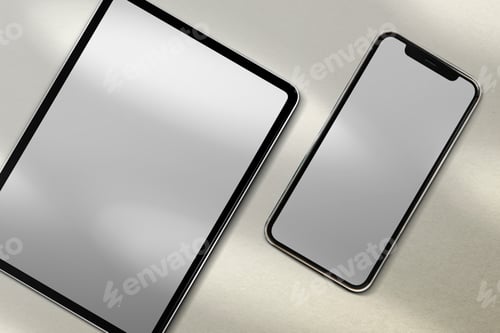 Preview: Blank phone screen, minimal design space