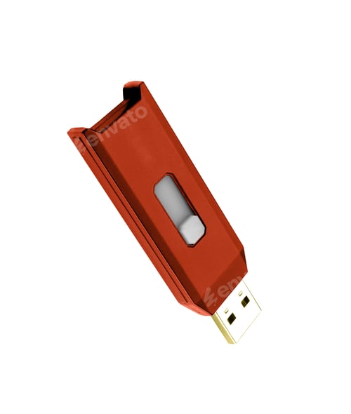 Preview: Flash drive isolated on white