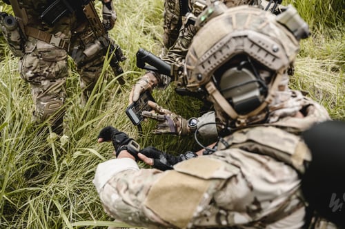 Preview: Smart teamwork of soldiers running forward and attacking enemy