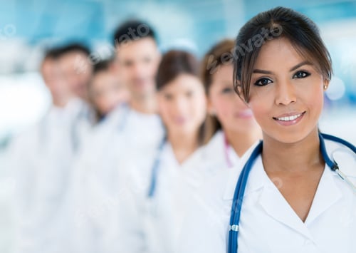 Preview: Group Of Doctors At The Hospital Smiling