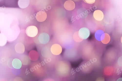 Preview: Background with pink Christmas bokeh.