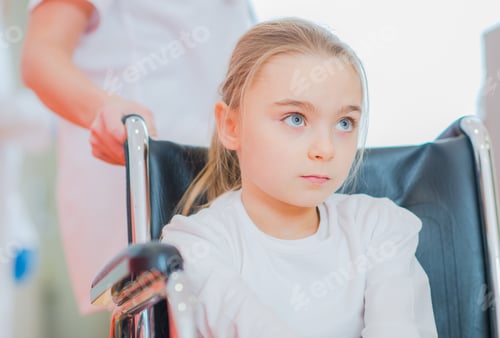 Preview: Disabled Girl on a Wheelchair