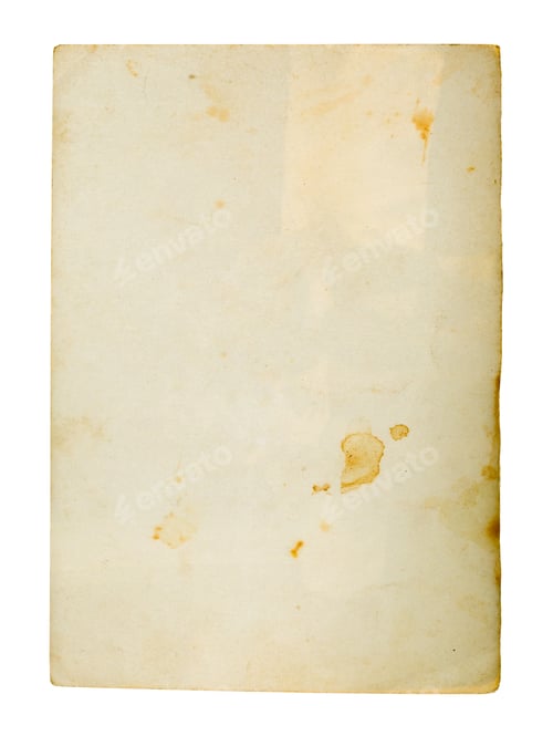 Preview: Aged Paper with Stains Texture on White