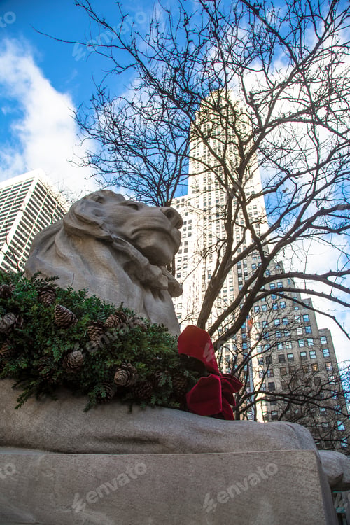 Preview: Leon decorated Christmas from the Fifth Avenue Public Library in Manhattan