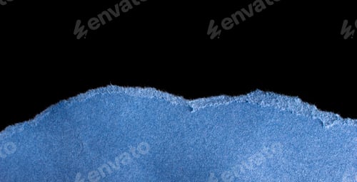 Preview: a blue piece of paper on a black isolated background.