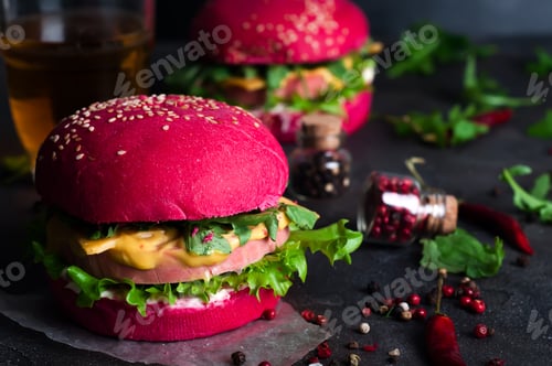 Preview: American grilled hamburger