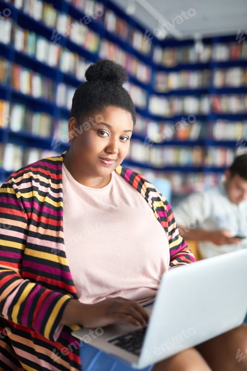 Preview: Woman using laptop