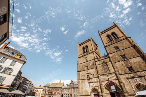 Preview: Church in Saint Flour town, France