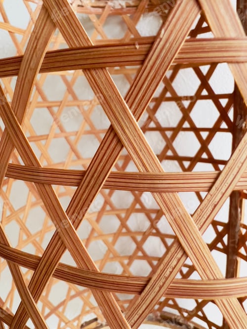 Preview: Star shaped rattan frame