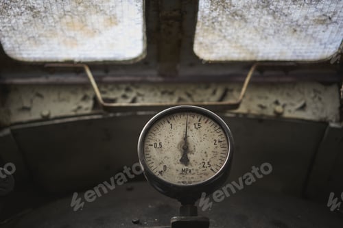 Preview: Closeup of an old measuring indicator.