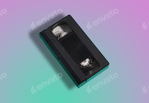 Preview: VHS format plastic videotape cassette