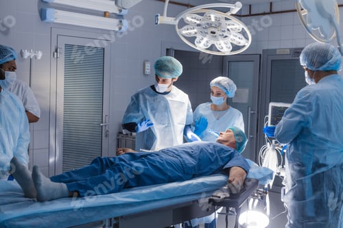 Preview: Surgical Team Performing Procedure in Operating Room