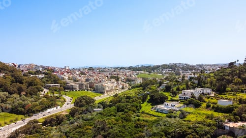 Preview: Aerial drone view of Tangier, Morocco