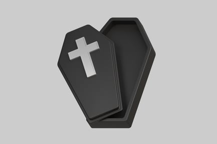 Preview: Halloween Coffin with Cross