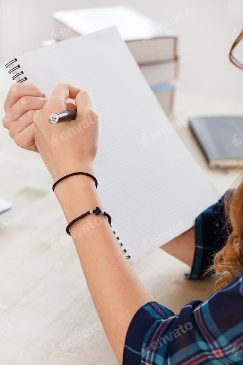 Preview: Office, home. Girl by the table