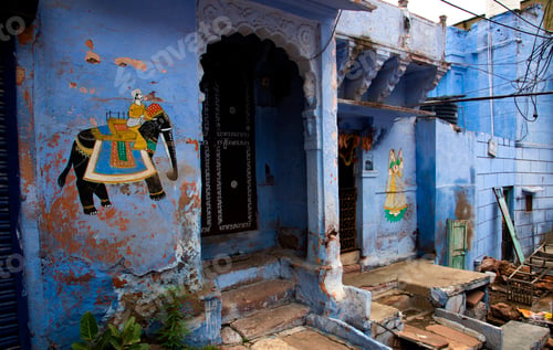 Preview: Blue houses in streets of of Jodhpur