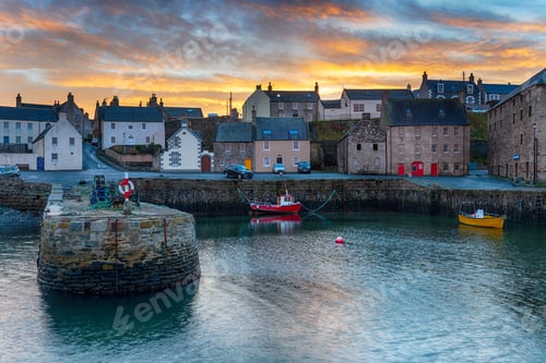 Preview: Sunset at Portsoy harbour