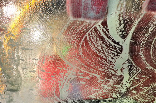Preview: Suds on windshield while driving through car wash