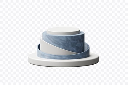 Aperçu: Composition abstraite du podium en 3D