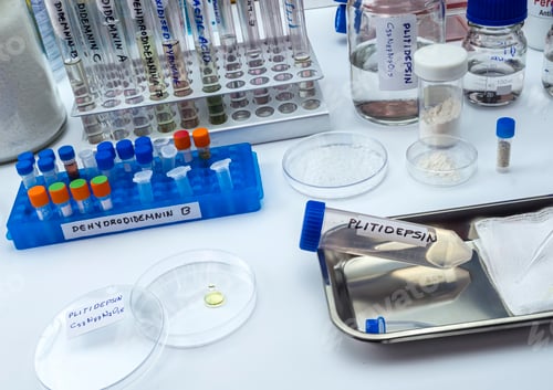Preview: vial with antiviral chemical compound plitidepsin
