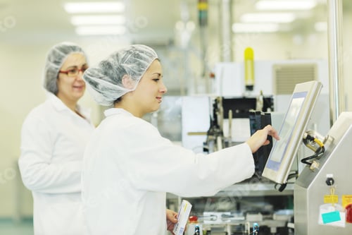 Preview: Woman Worker In Pharmacy Company Warehouse