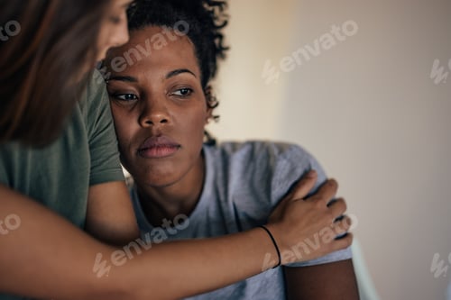 Preview: Gloomy african-american, feeling bad about herslef