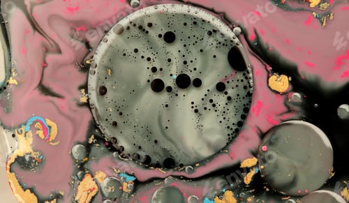 Preview: Abstract background. Blot painting marble texture. Acrylic color in water and oil.