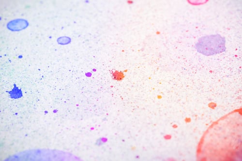 Preview: Bright Paint On White Paper Background Image