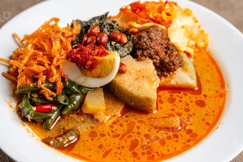 Preview: Lontong sayur or vegetable rice cake