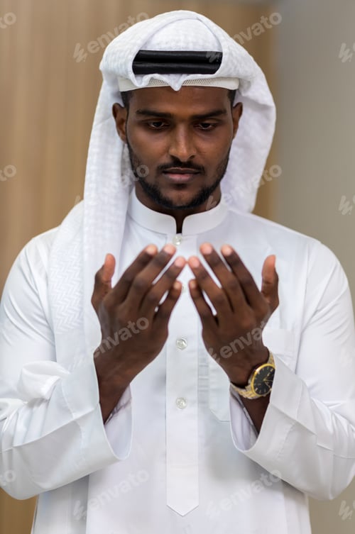 Preview: Muslim man having worship .