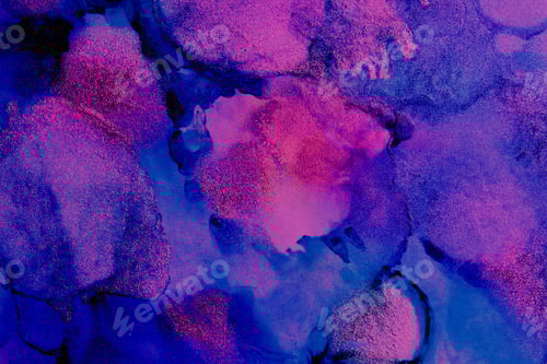 Preview: Fluid Purple and Blue Abstract Design Background