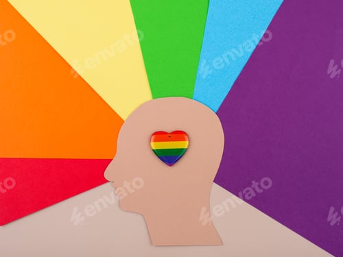 Preview: Pride month concept with LGBTQ flag