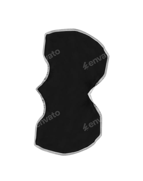 Preview: black cloth isolated on white