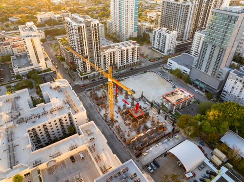 Preview: Miami, Florida urban landscape at sunset.