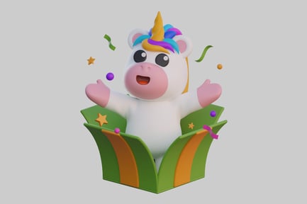 Preview: Unicorn surprise gift box
