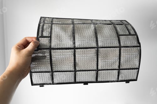 Preview: Dust on filter of air condition, Air clearing and air service.