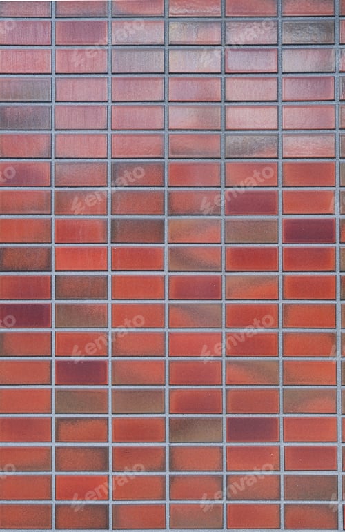 Preview: Brick wall with red brick, red brick background.