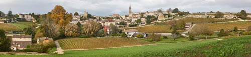 Preview: St. Emilion panoramic view. Agriculture industry in Aquitaine. France