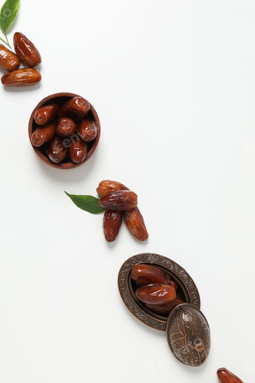 Preview: Concept of tasty food, dates, space for text