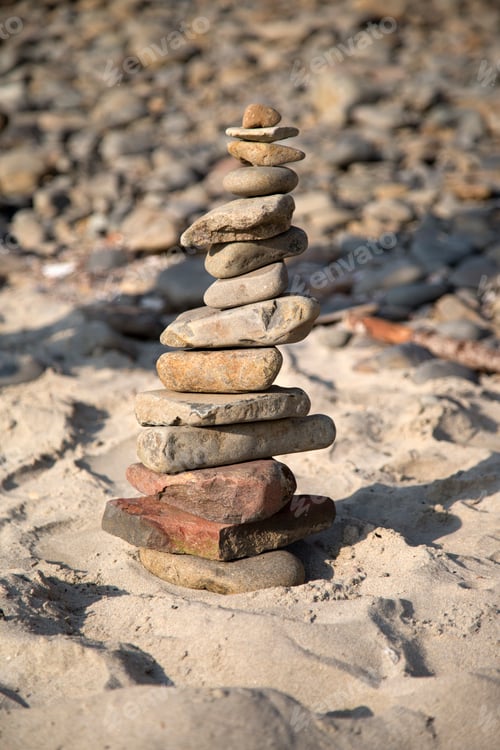 Preview: Stone stack on beach