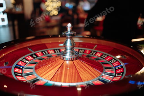 Preview: Roulette wheel. Close-up.