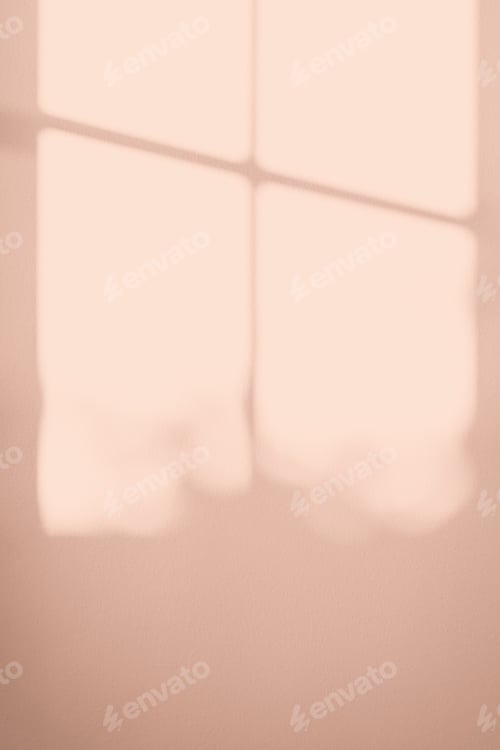 Preview: Background Peach Fuzz Wall Studio,Spring,Summer Colour Trend 2024,Room background with Shadow Leave