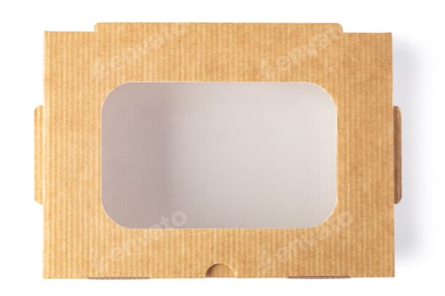 Preview: brown unlabeled paper food box