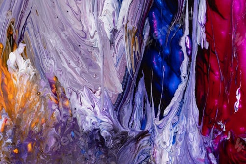 Preview: Abstract flow of liquid paints in mix