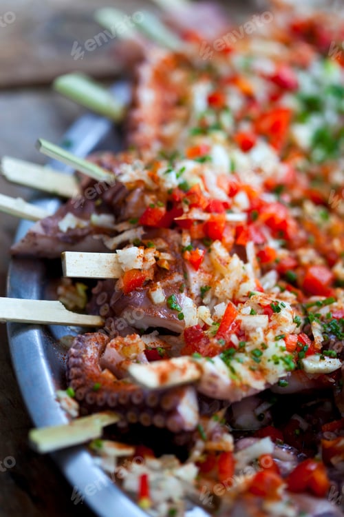Preview: Octopus skewers