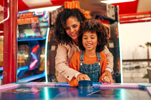 Preview: Kids having fun on a carnival Carousel