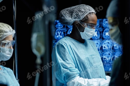 Preview: Black Woman Woman As Surgeon in Operation