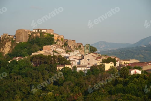 Preview: View of Calitri, in Avellino province, Italy