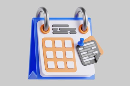 Preview: Desk calendar with notes